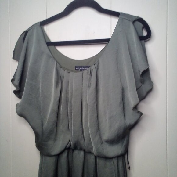 City Triangles Dress M Short Sleeve Pockets Green - Picture 12 of 15